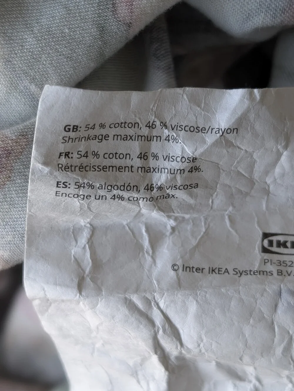 IKEA Nasselklocka Botanic Light Green Duvet Cover Full/Queen Size Cotton Rayon